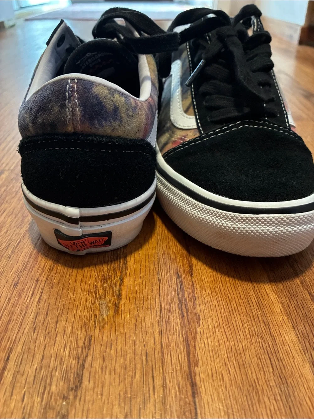 Vans Men’s Black & Multicolor Tie-Dye Old Skool Sneakers